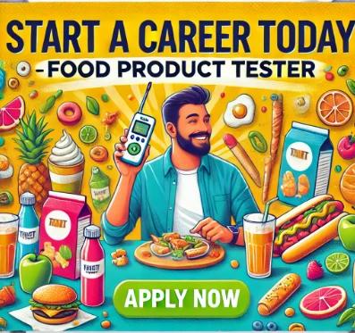 Get paid to be a food product tester!