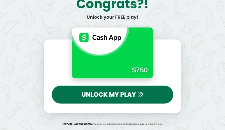 Get your $750 Directly In Your CashApp Acount!​